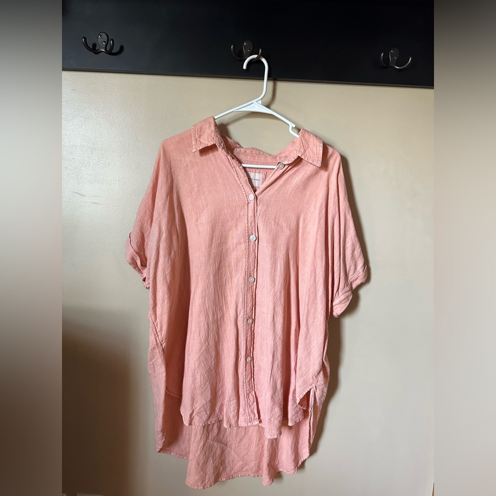 American Eagle Oversized Button Down Top - image 1